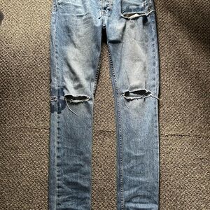Men's ksubi Distressed Light Blue Slim Jeans size 33